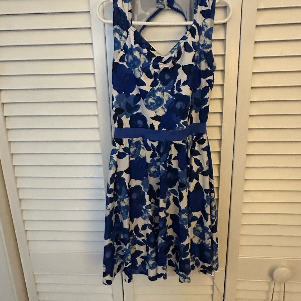 Floral Blue and White Dance Costume